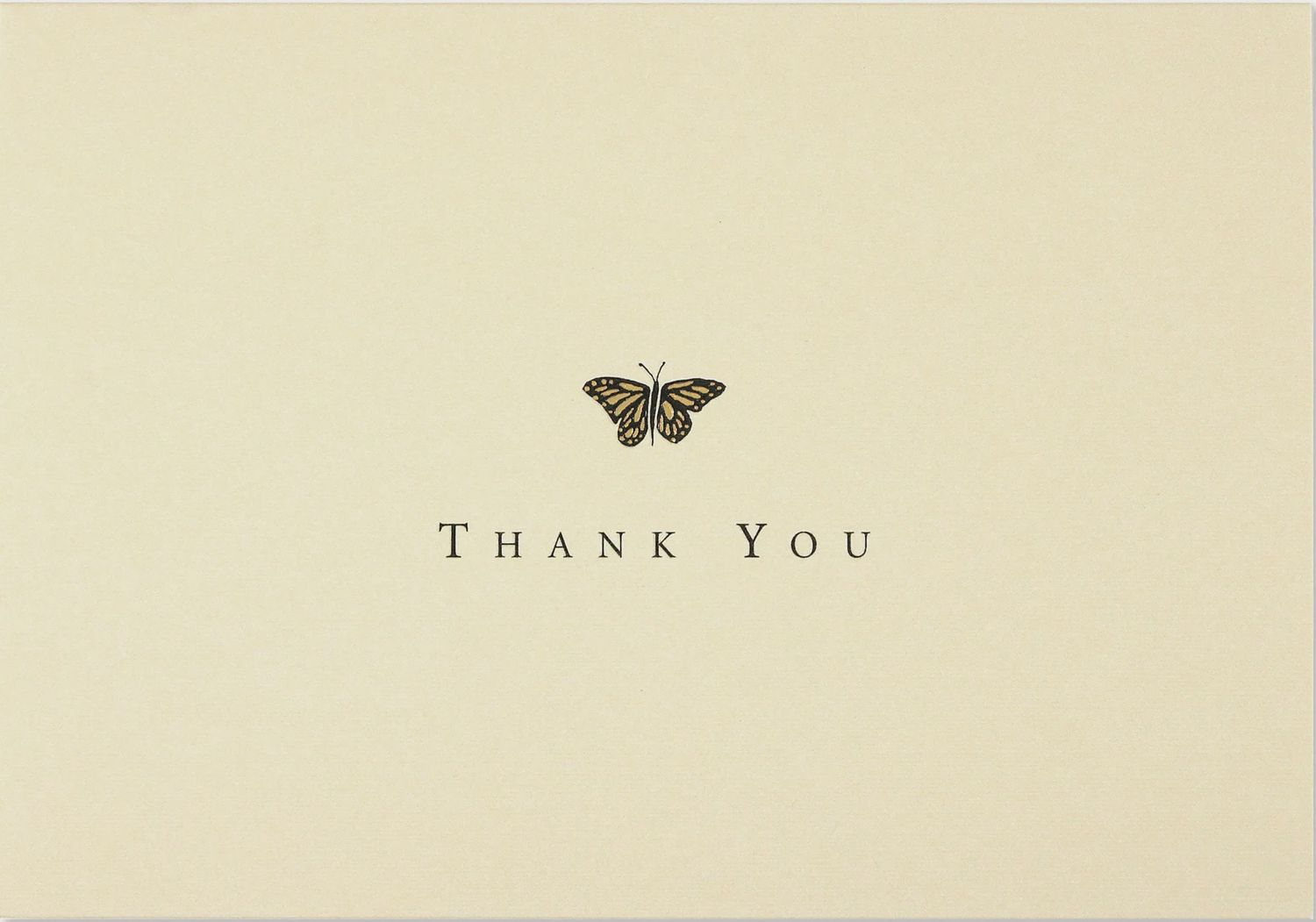 PP Gold Butterfly Thank You Notes