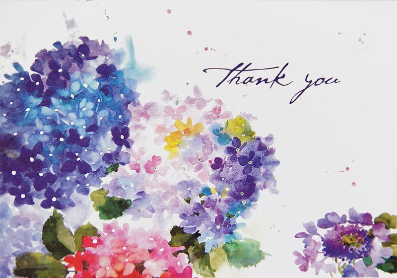 PP Hydrangea Thank You Notes