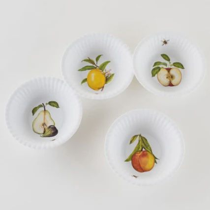 MLT Small Fruit Melamine Bowls S/4