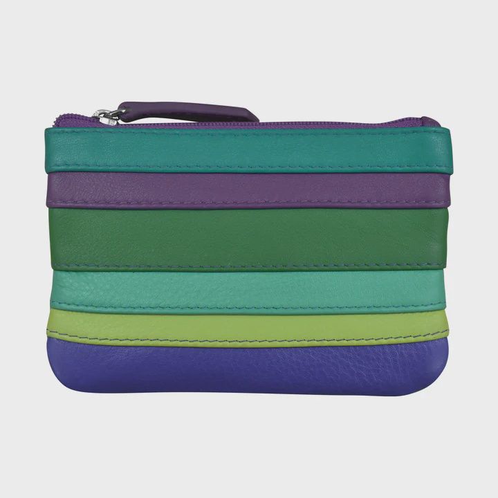 ILI Cool Tropics Striped Coin Holder with Key Ring