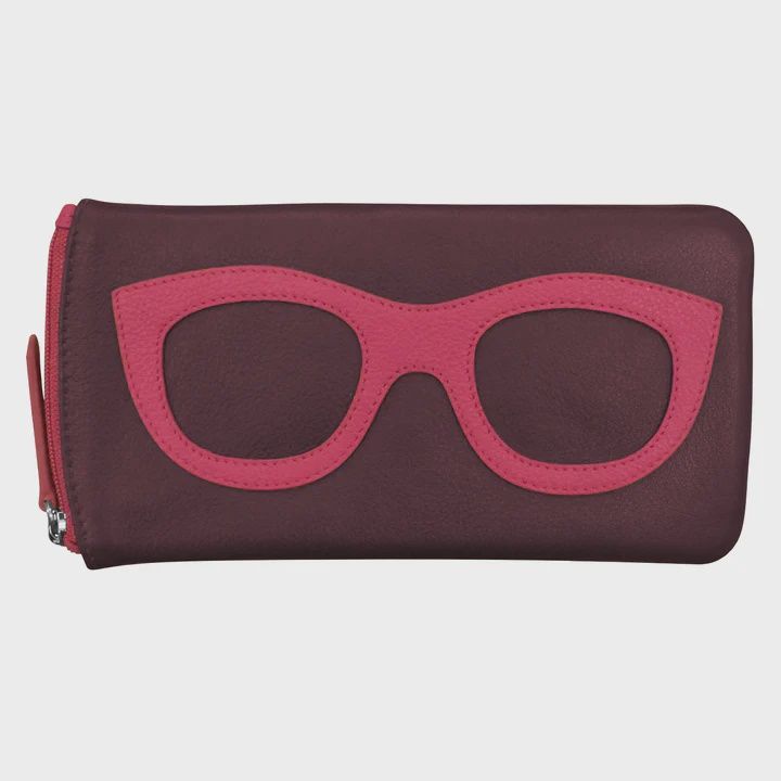 ILI Eggplant/Indian Pink Eyeglass Case