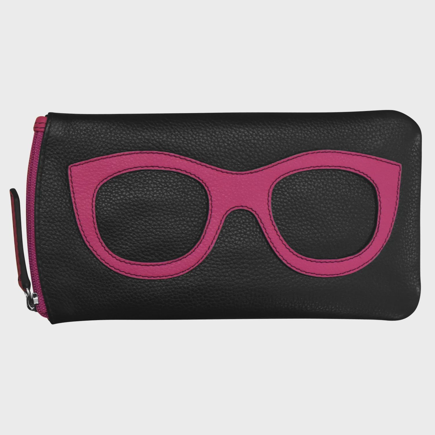 ILI Black/Indian Pink Eyeglass Case