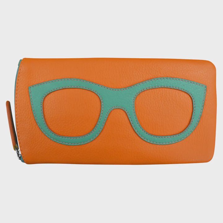ILI Papaya/Turquoise  Eyeglass Case