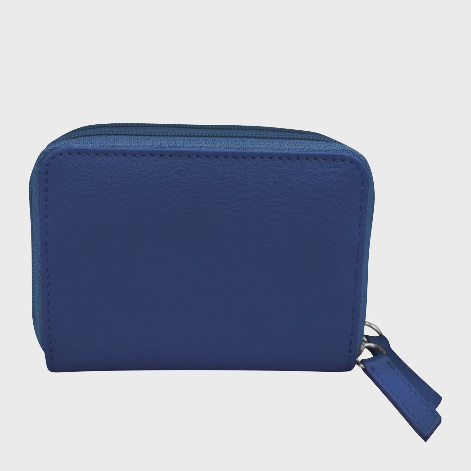 ILI Cobalt Double Zip Credit Card Holder