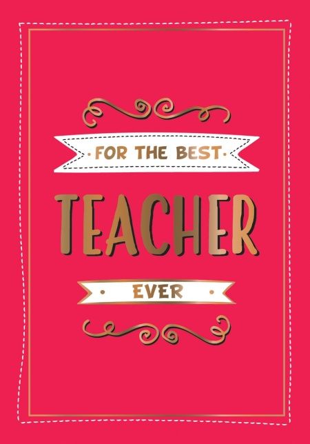 WMP For the Best Teacher Ever Book