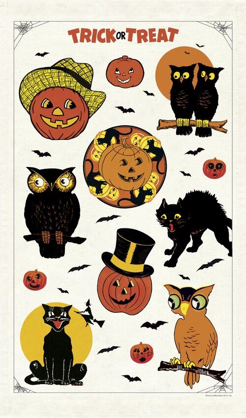 CAV Halloween Tea Towel