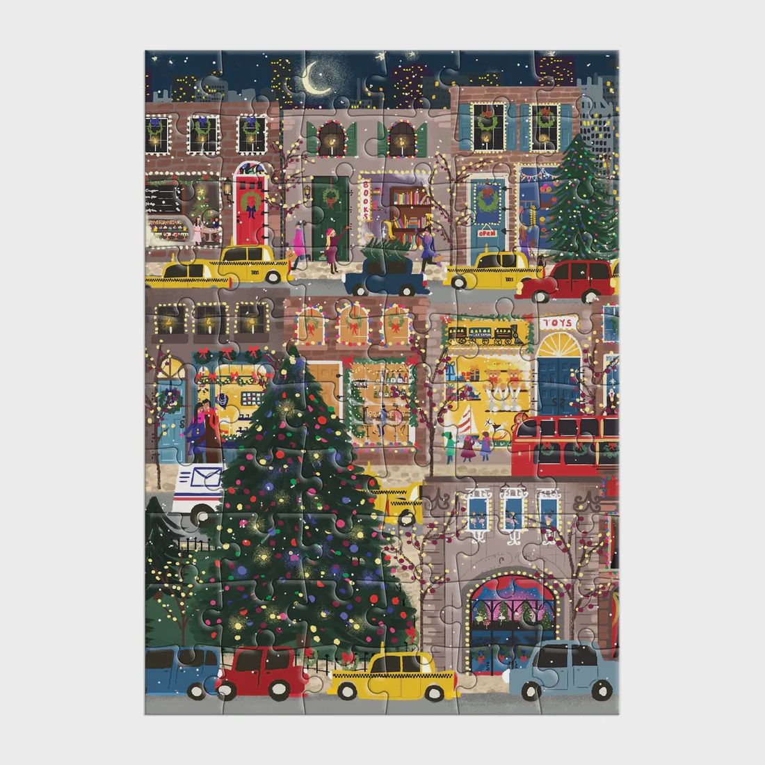 CB Winter Lights Puzzle Card