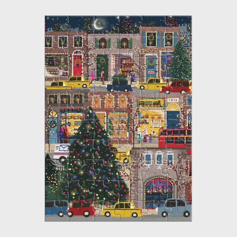 CB Winter Lights Puzzle Card