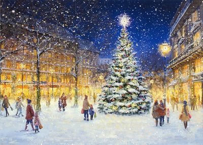 PP Evening Lights Holiday Boxed Cards