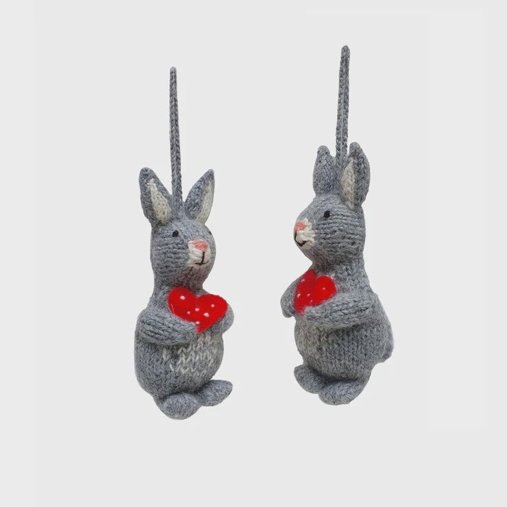 MC Valentine Bunny Ornament