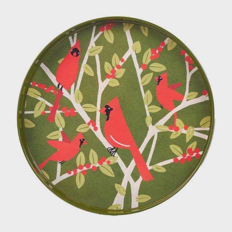 RF Cardinal 15" Round Tray