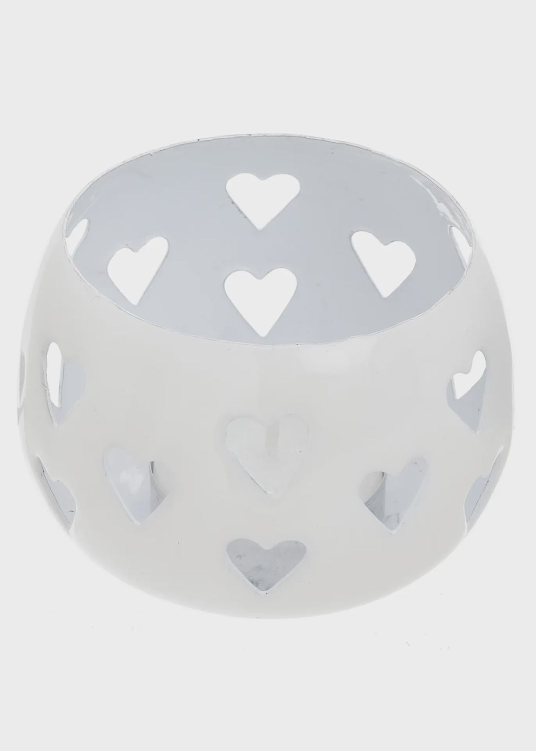 ADV White Heart Votive