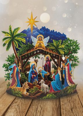 FP Starlit Nativity Greeting Card