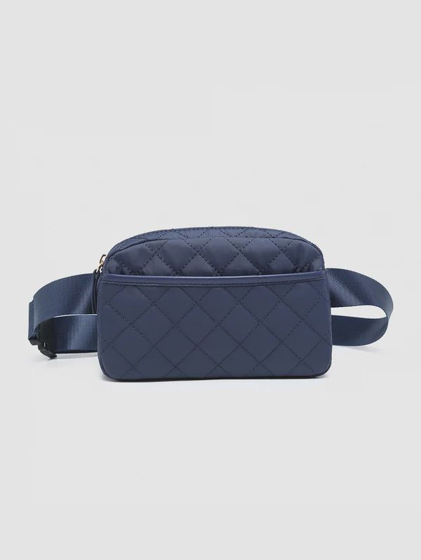 JEN Navy Quilted Belt Bag