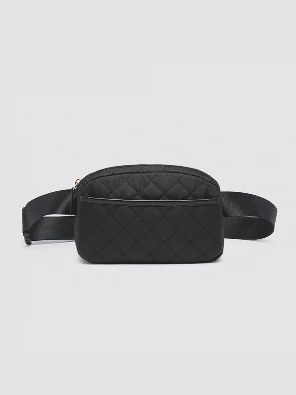 JEN Black Quilted Belt Bag