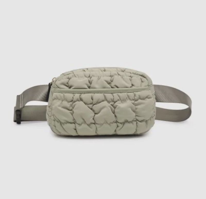 JEN Sage Quilted Belt Bag