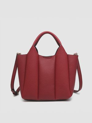 JEN Merlot Maddox Paneled Satchel