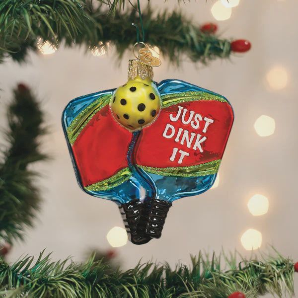 OW Pickleball Paddles Ornament