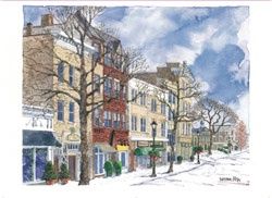 OH Winter Evening  Greenwich Avenue Boxed Notes