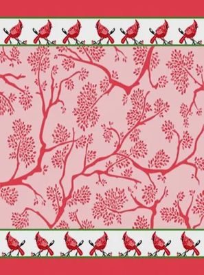 MI Red Cardinals 20X28 Tea Towel