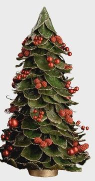 DG Butterfly Leaf Cone 12&quot;Tree w/Mixed Berries