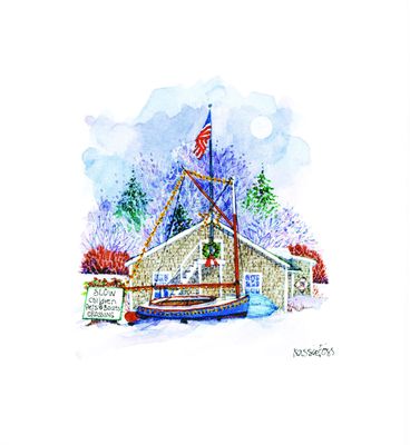 OH Moonlight Over the Boat Barn