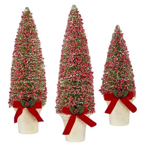 RAZ Large Potted Bottle Brush Trees