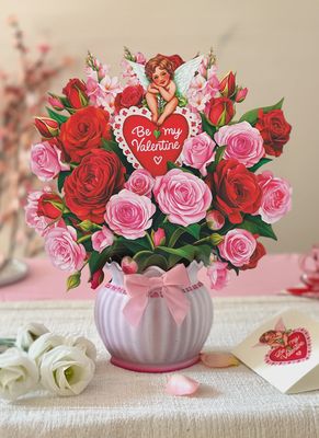FP Cupid&#39;s Valentine Bouquet Greeting Card