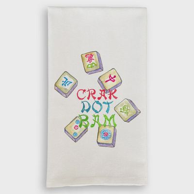 FG Colorful Mahjong Tiles Dishtowel