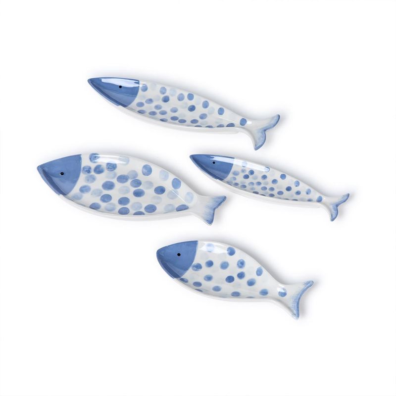 TC Water Blue Dot Fish Small Tidbit Trinket Tray
