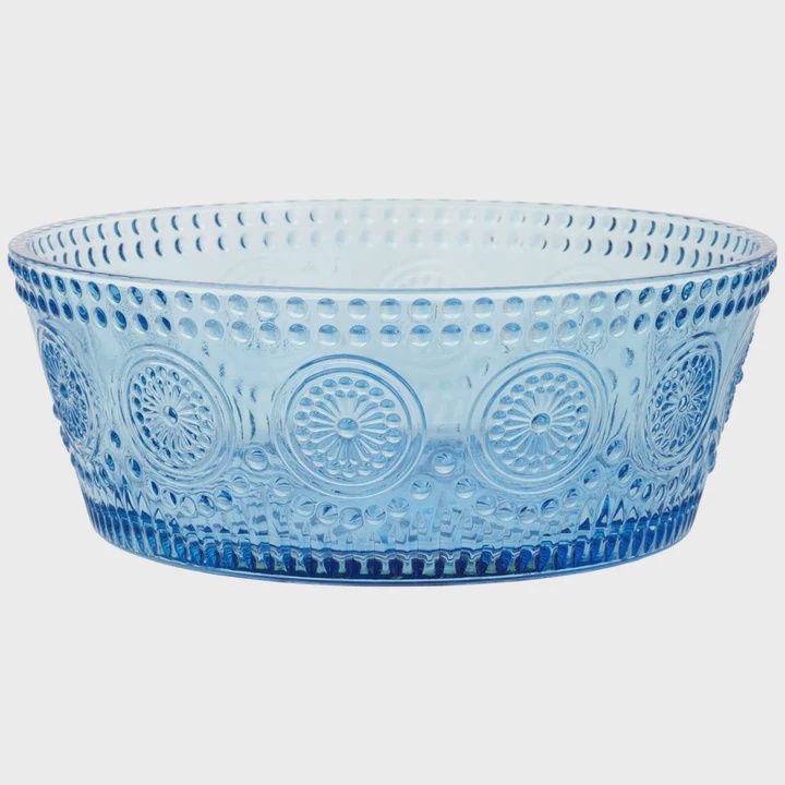 BI Sky Blue Codi Glass Large Bowl