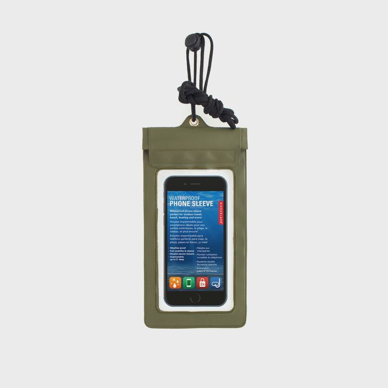 KI Waterproof Green Phone Sleeve