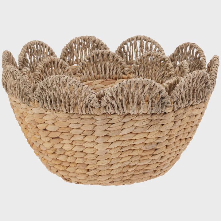 BI Scalloped Seagrass Large Bowl