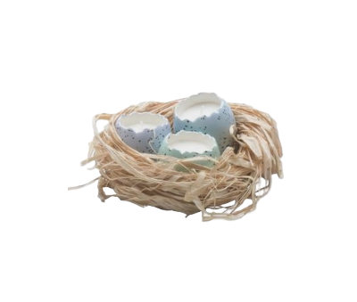 TA Cracked Egg Candles in Nest