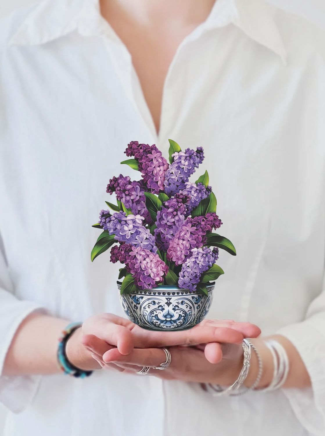 FP Mini Garden Lilacs Bouquet Card