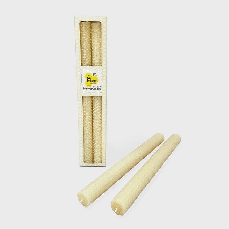 LB Hand Rolled Beeswax Taper 11&quot; Candles