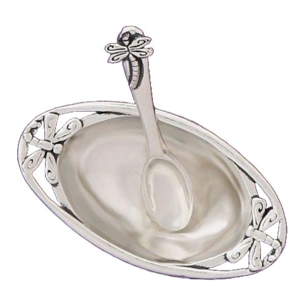 BS Dragonfly Salt Cellar with Spoon