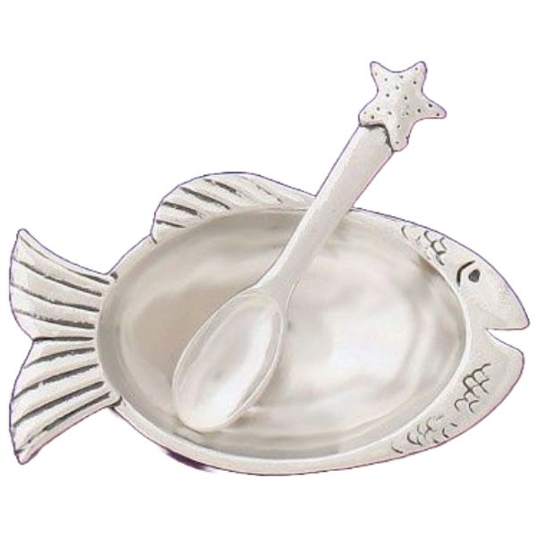 BS Fish Salt Cellar w/Spoon