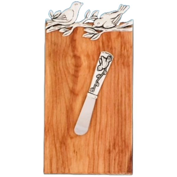 BS Birds Mini Cutting/Serving Board w/ Pate Server