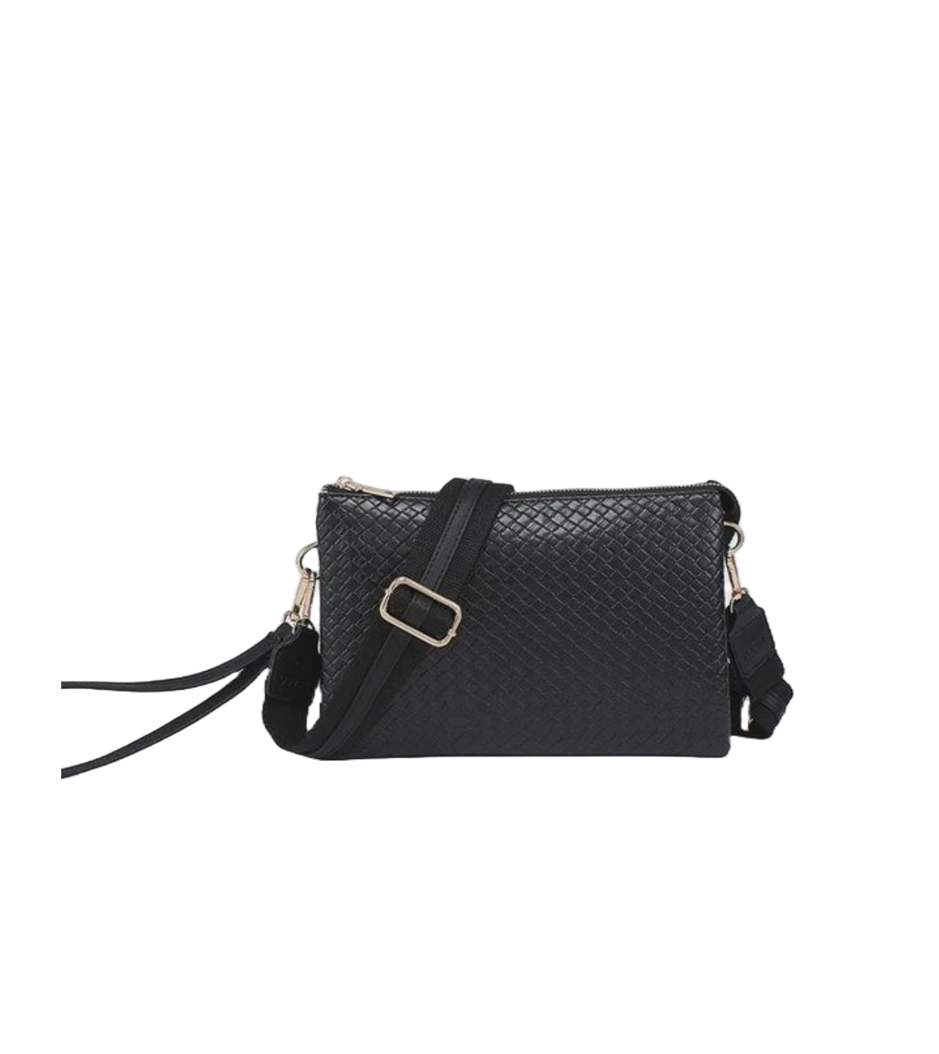 JEN Black Woven Crossbody/Wristlet