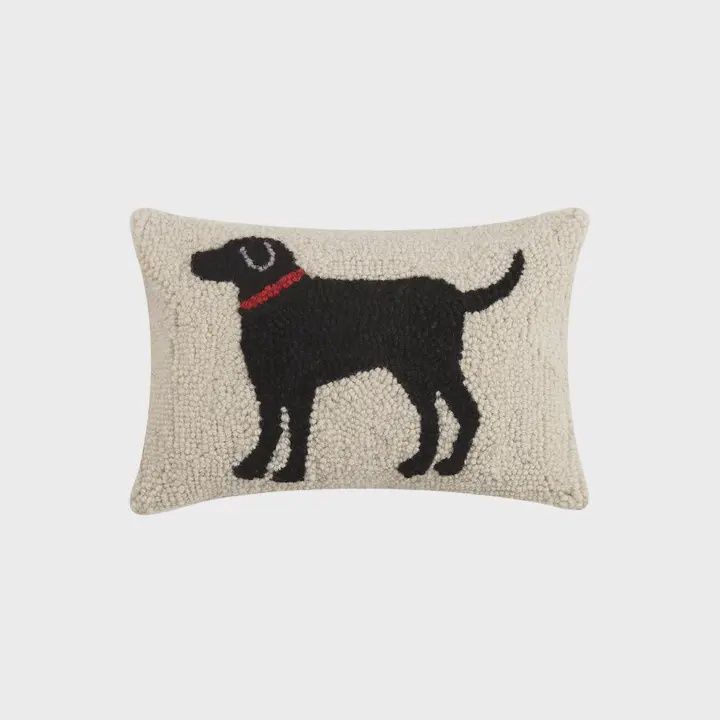 PH Black Dog Hook Pillow