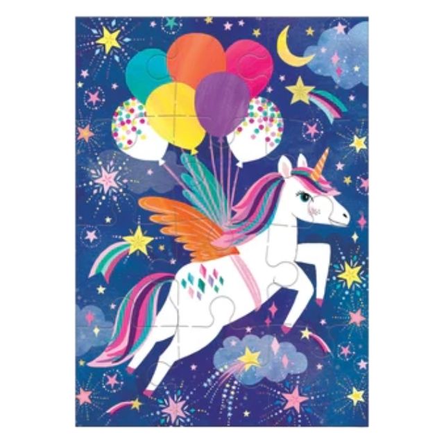 CB Unicorn Party Puzzle Greeting Card