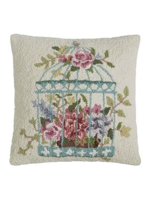 PH Floral Birdcage Hook Pillow