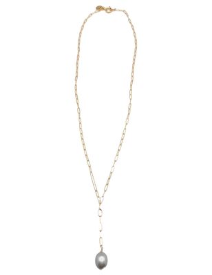 ID Marie Y Grey Pearl Necklace