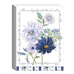 PS Blue Dahlia Pocket Notepad