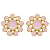 MAM Rose Quartz Giselle Stud Earrings