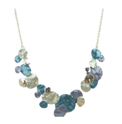 ABW Blue Enamel Disks Necklace