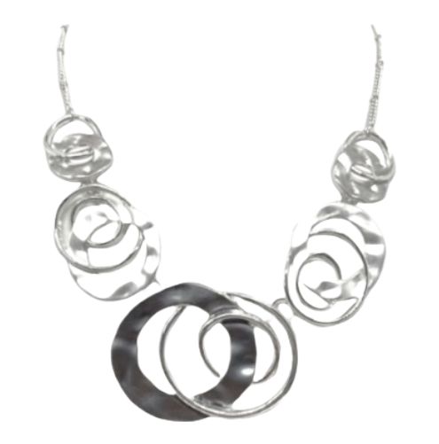 ABW Silver Grey Circle Necklace