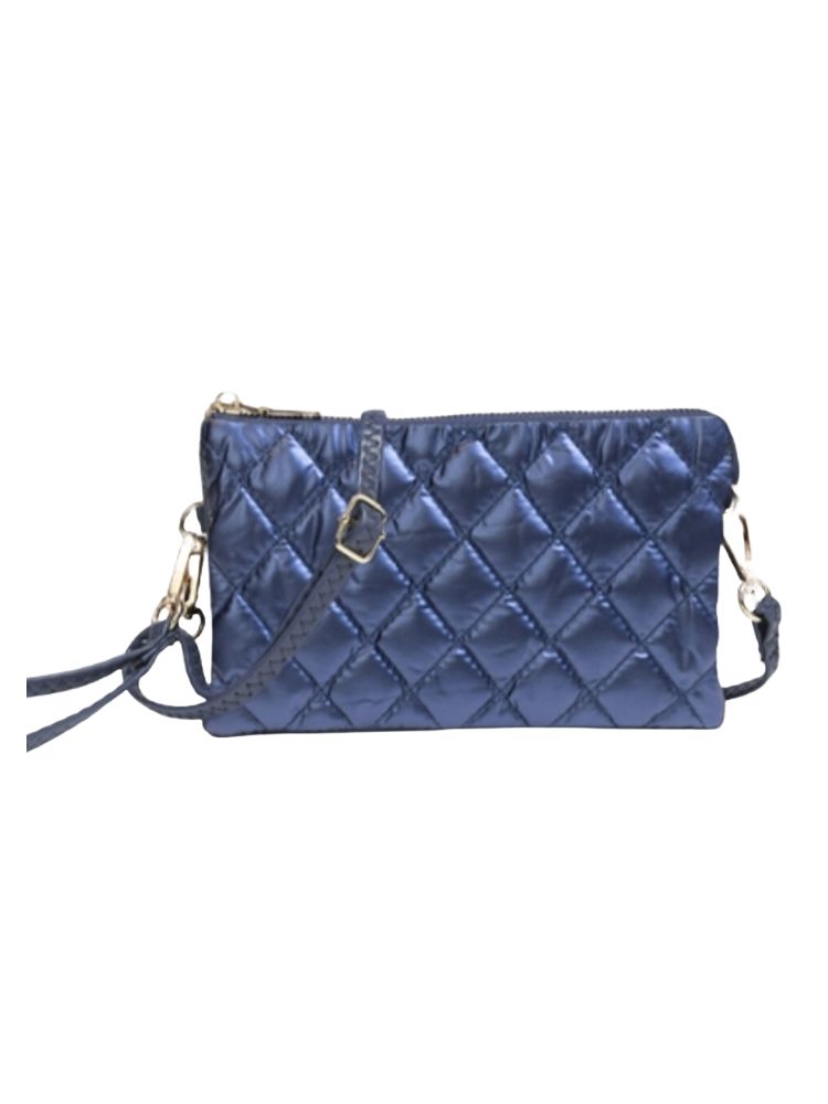 JEN Navy Puffer Crossbody/Wristlet