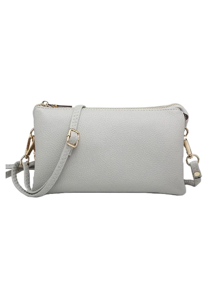 JEN Grey Compartment Crossbody/Wristlet